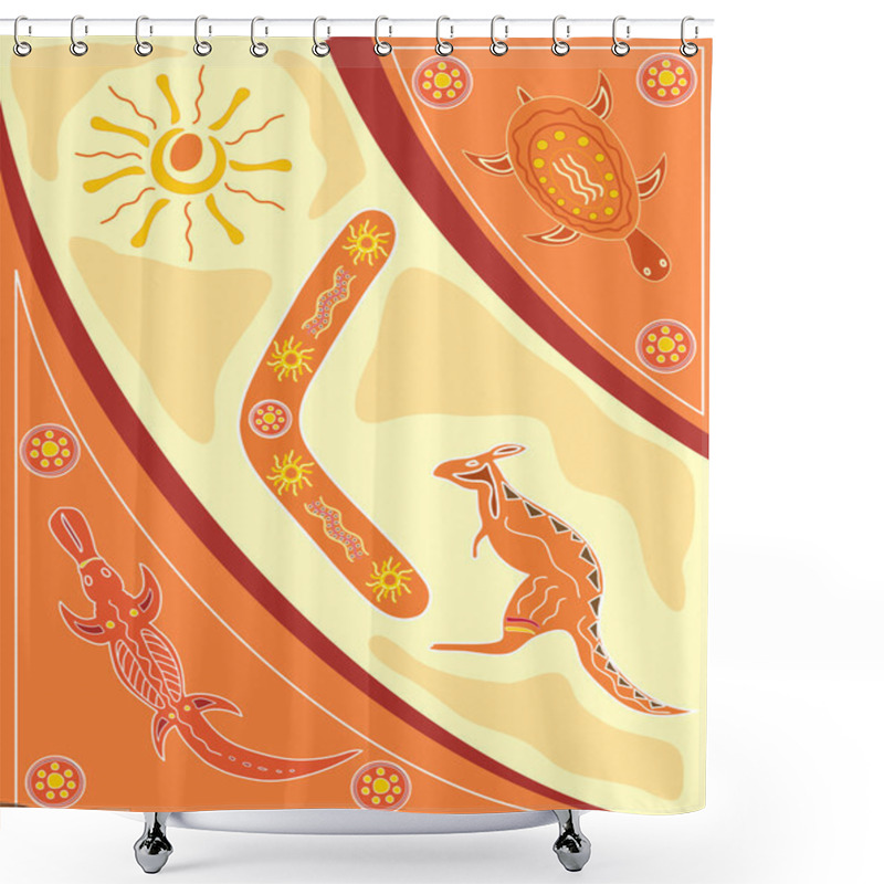 Personality  Aboriginal Design Shower Curtains