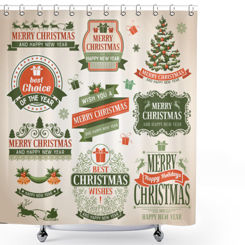 Personality  Christmas Collection Shower Curtains