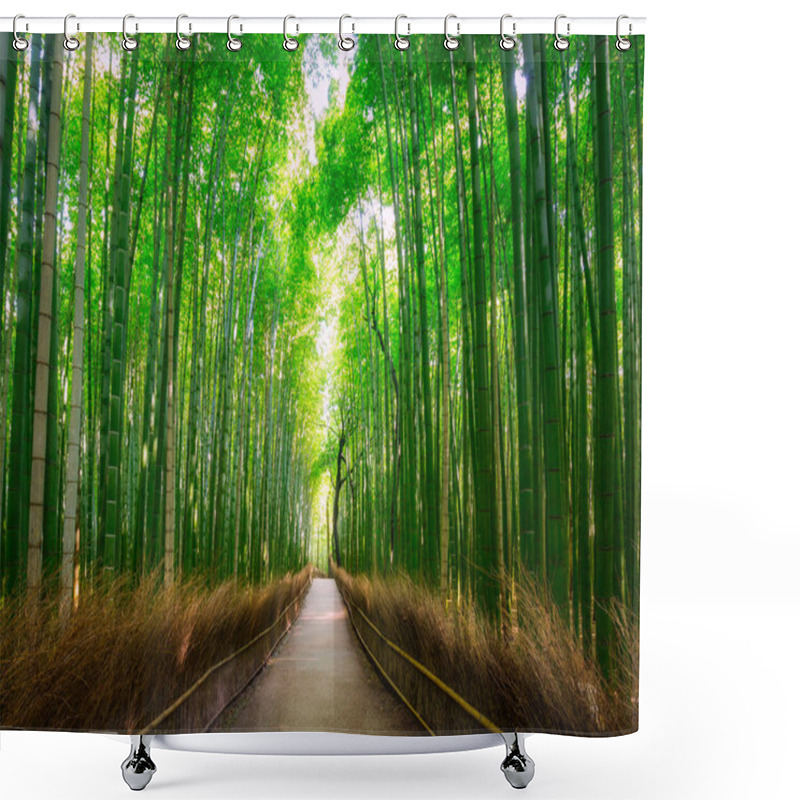 Personality  Amazing Landscape Of The Arashiyama Bamboo Forest In Kyoto, Japan Shower Curtains