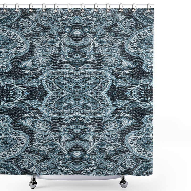 Personality  Floral Pattern On The Fabric, Repeating Fragments Shower Curtains