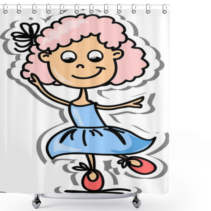 Personality  Cartoon Cute Schoolgirl Shower Curtains