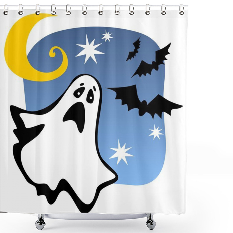 Personality  Halloween Ghost Shower Curtains