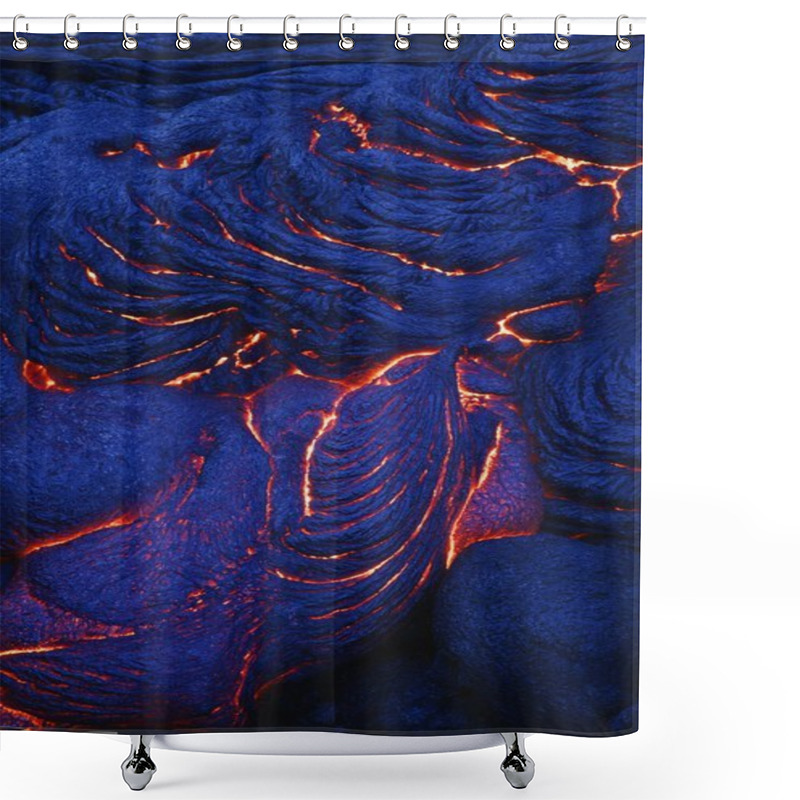 Personality  Lava In Volcano Shower Curtains