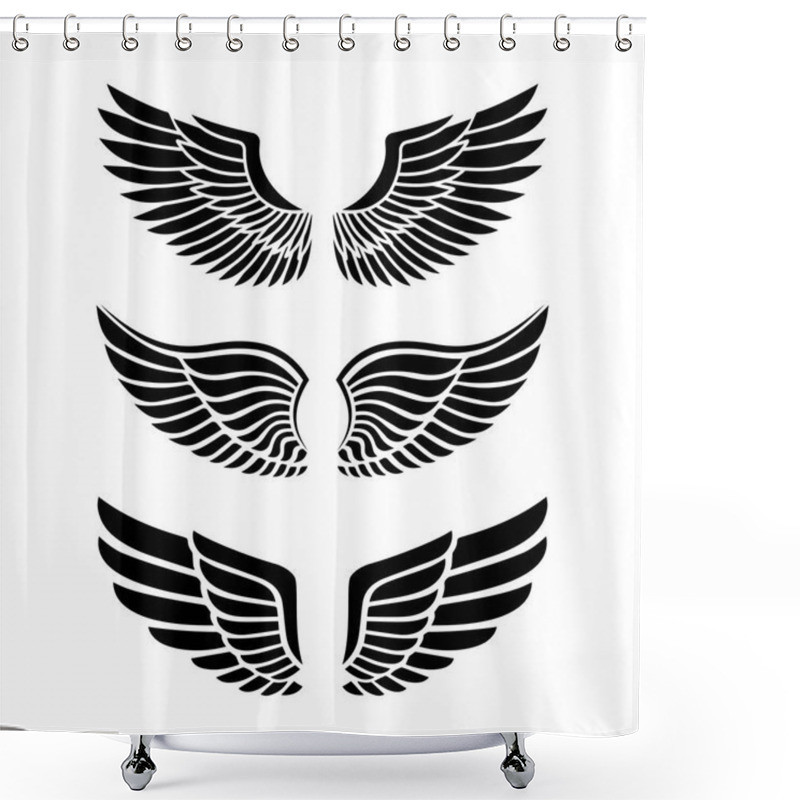 Personality  Wings For Heraldry, Tattoos, Logos. Shower Curtains