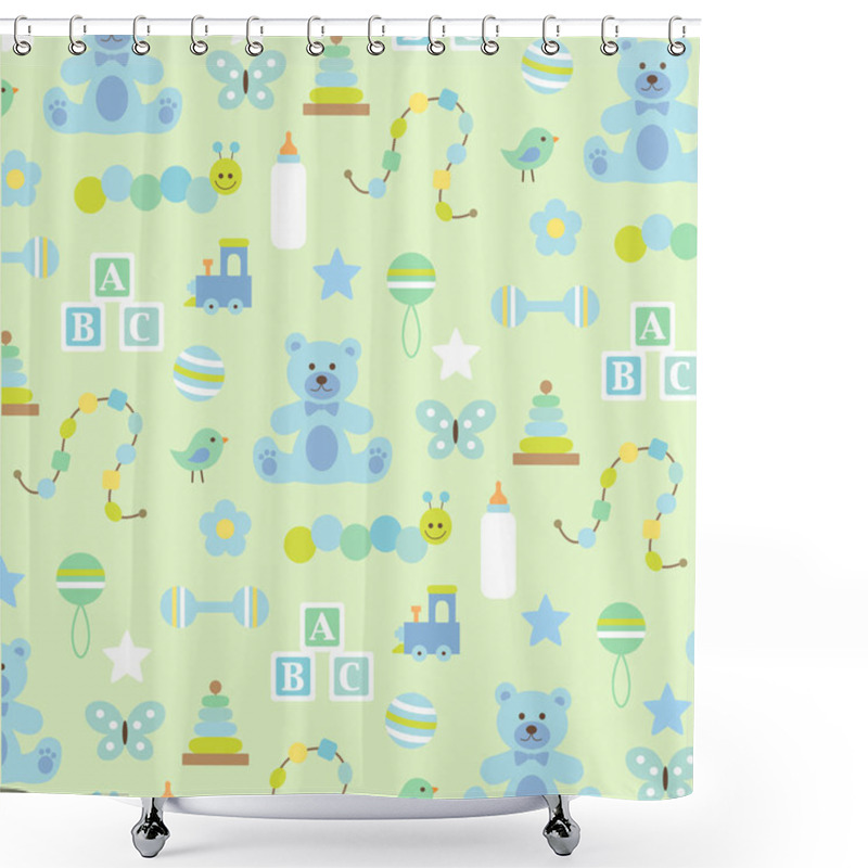 Personality  Baby Pattern Background Shower Curtains