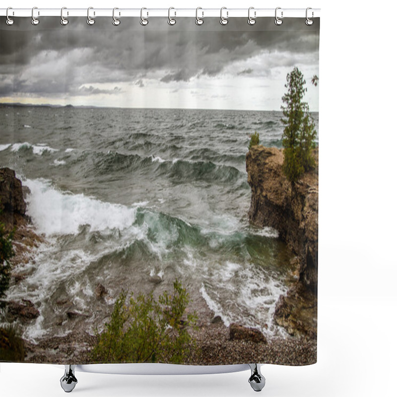 Personality  Storm On The Horizon Shower Curtains