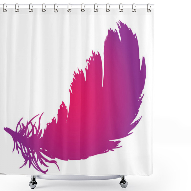 Personality  Feather Shower Curtains