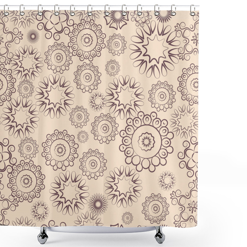 Personality  Seamless Floral Patterns Shower Curtains