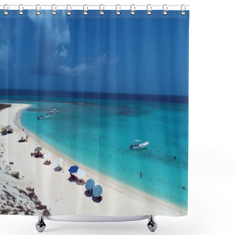 Personality  Caribbean Sea, Los Roques. Vacation In The Blue Sea And Deserted Islands. Peace And A Dream. Fantastic Landscape. Paradisiac Beaches. Travel, Vacation, Tranquility. Tropical Travel. Travel Destinaton. Vacation  Travel. Great Beach Scene. Shower Curtains