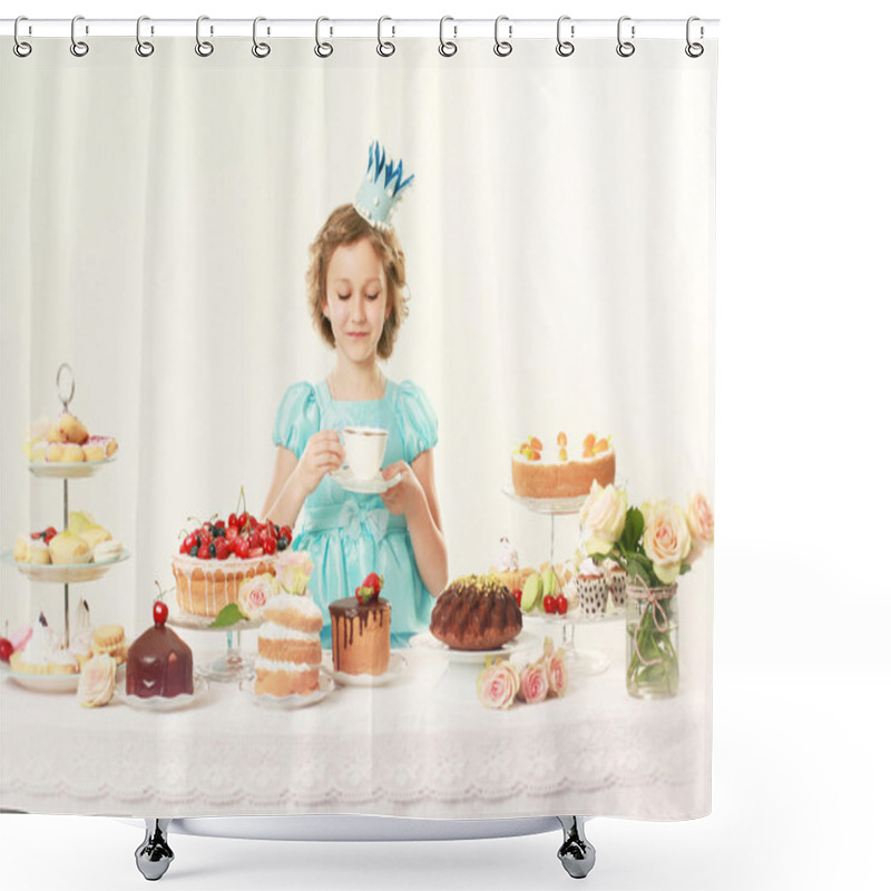 Personality  Beautiful Little Princess Girl Shower Curtains