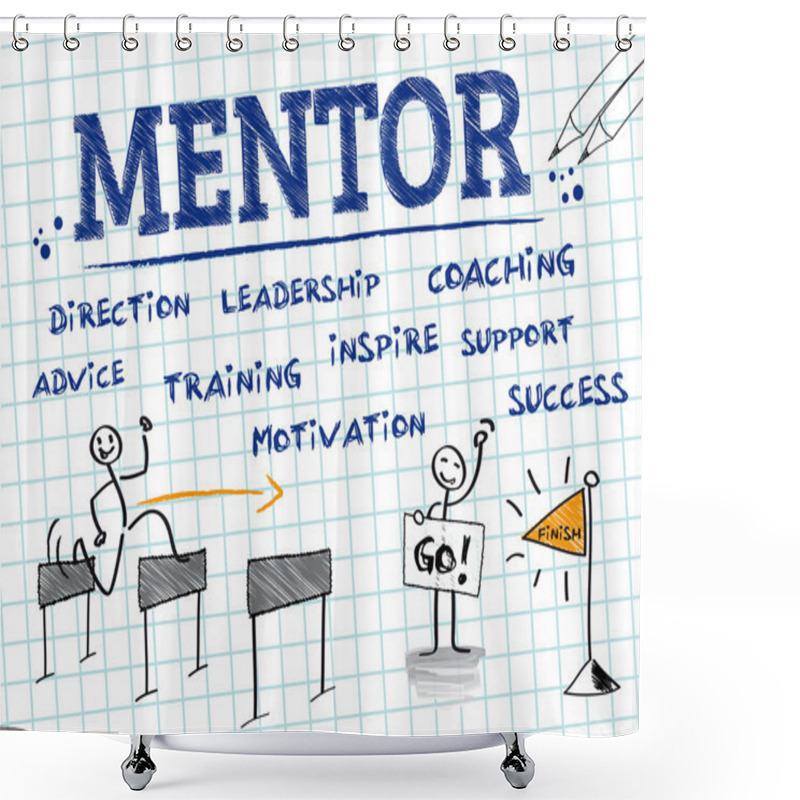 Personality  Mentor, Mentoring, Mentorship Shower Curtains