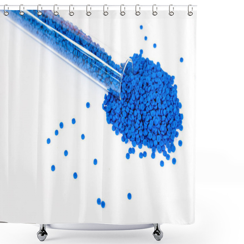 Personality  Close-up Of Plastic Polymer Granules, Polymer Plastic, Polymer P Shower Curtains