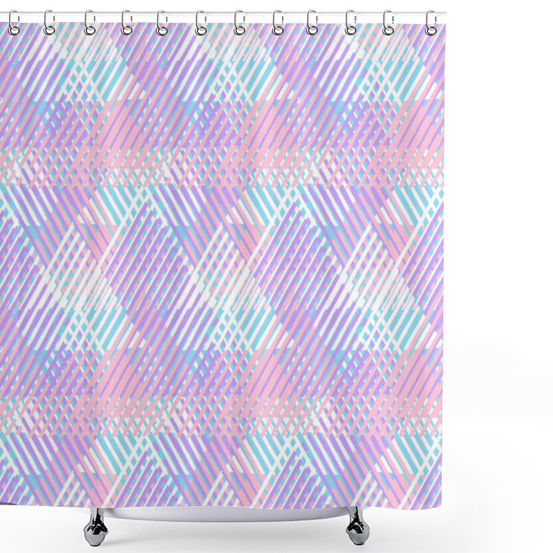 Personality  Abstract Vector Striped Background Shower Curtains