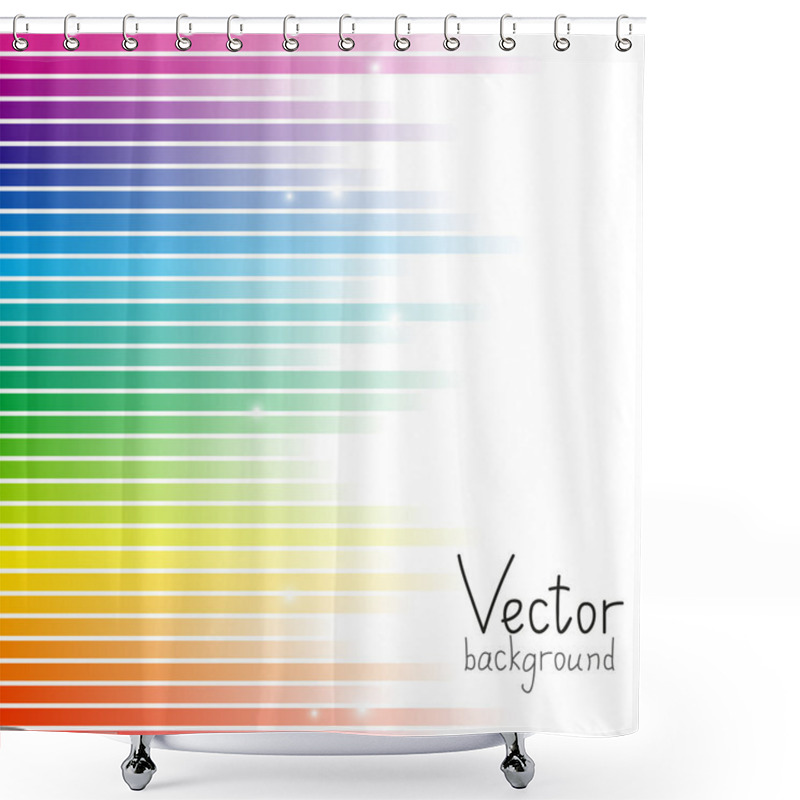 Personality  Rainbow Background With Place For Text Shower Curtains