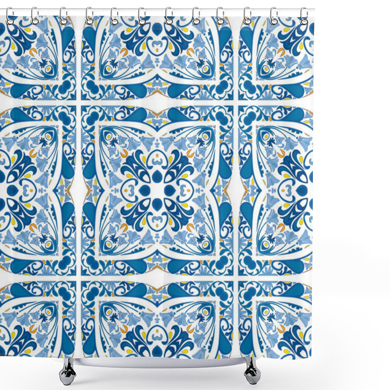 Personality  Portuguese Tiles Shower Curtains