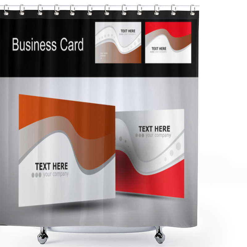 Personality  Business Card Shower Curtains