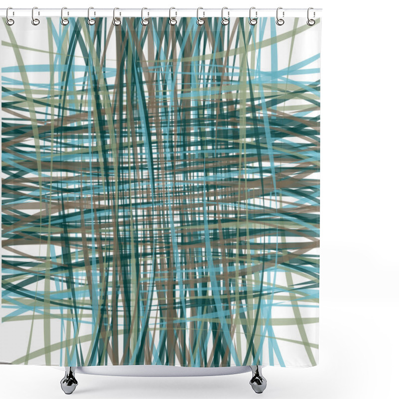 Personality  Striped Background Shower Curtains