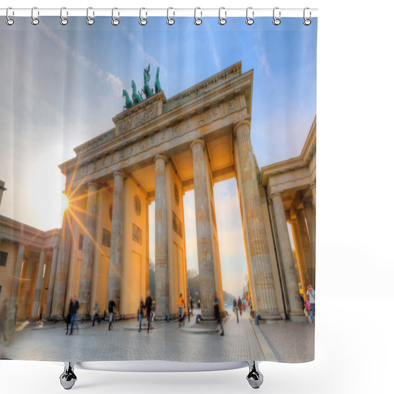 Personality  Brandenburg Gate At Sunset Shower Curtains