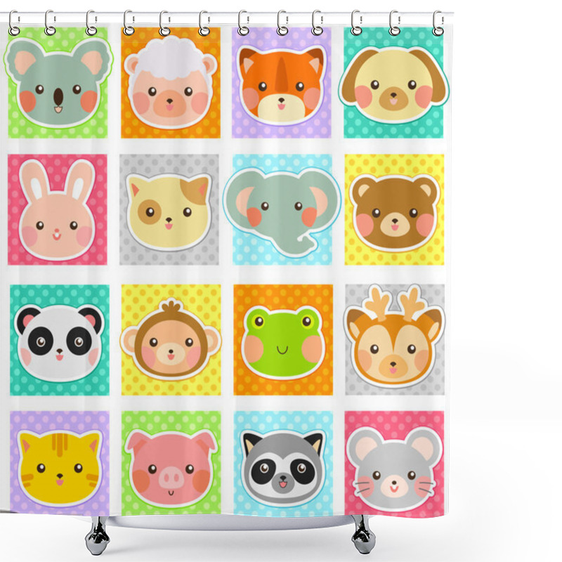 Personality  Cute Animals Shower Curtains