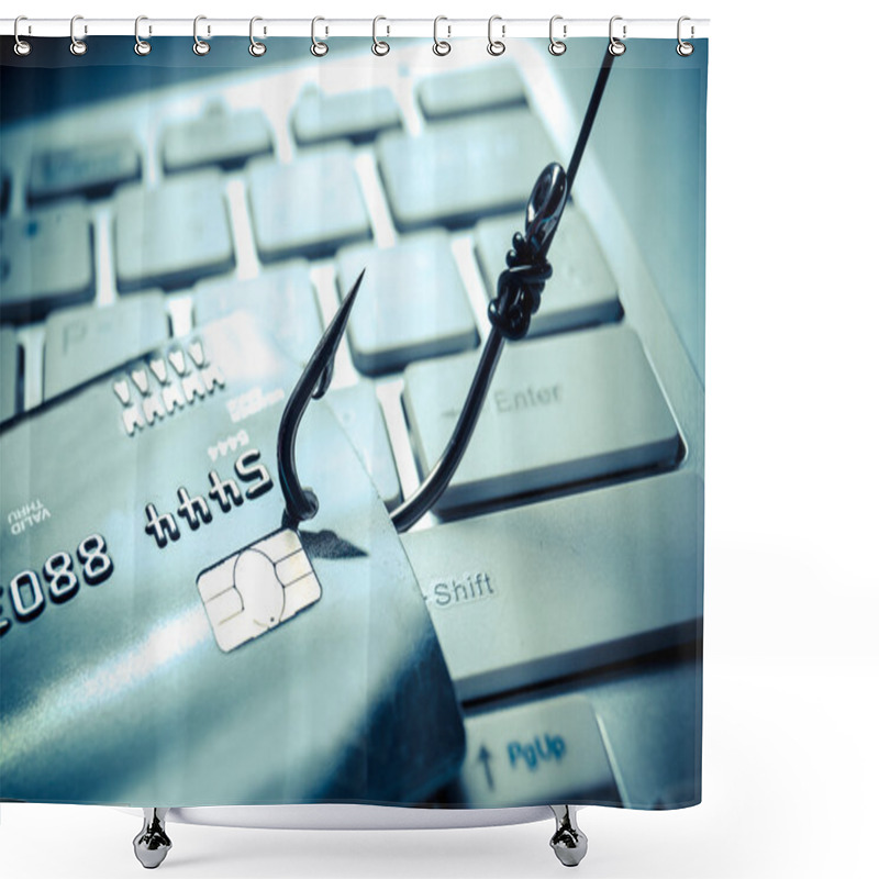 Personality  Credit Card Phishing Attack Shower Curtains