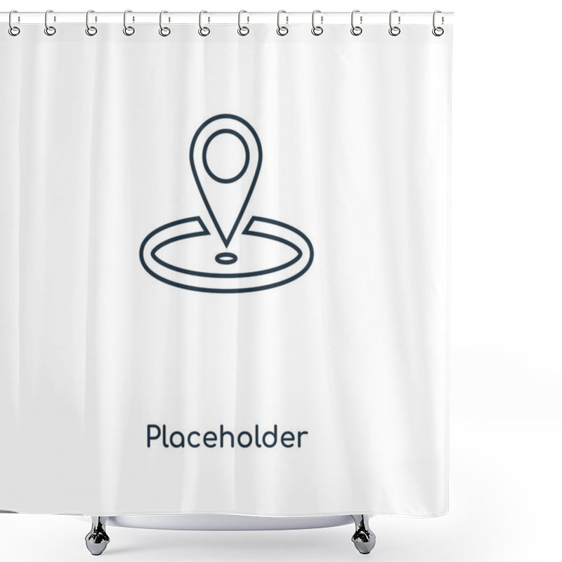 Personality  Placeholder Icon In Trendy Design Style. Placeholder Icon Isolated On White Background. Placeholder Vector Icon Simple And Modern Flat Symbol For Web Site, Mobile, Logo, App, UI. Placeholder Icon Vector Illustration, EPS10. Shower Curtains