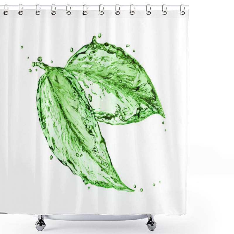 Personality  Green Leaf Shower Curtains