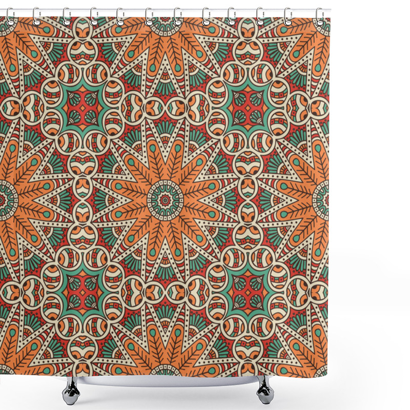 Personality  Vector Ethnic Seamless Pattern Shower Curtains