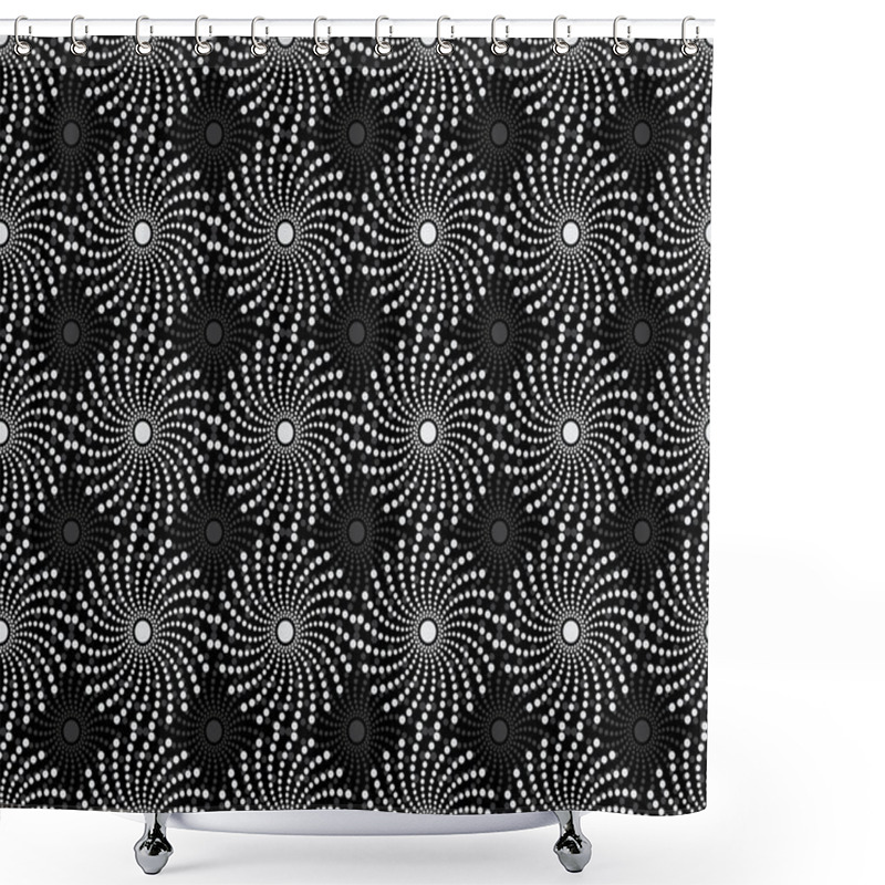 Personality  Dots Pattern Shower Curtains