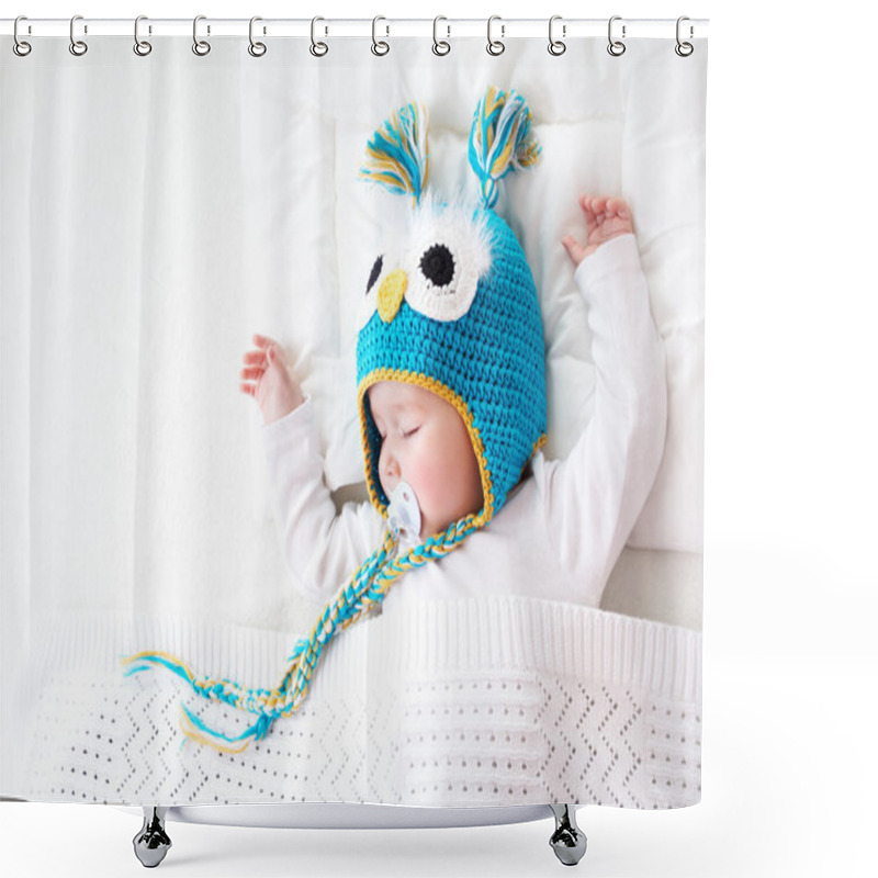 Personality  Seven Month Old Baby Sleeping In The Bed Shower Curtains