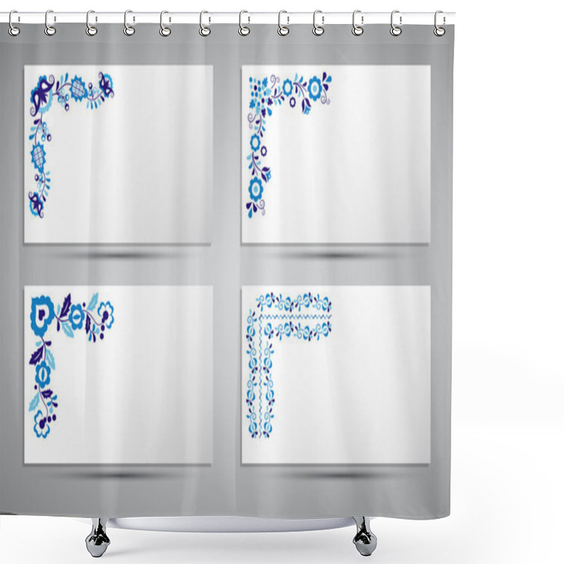 Personality  Traditional Folk Patterns Shower Curtains