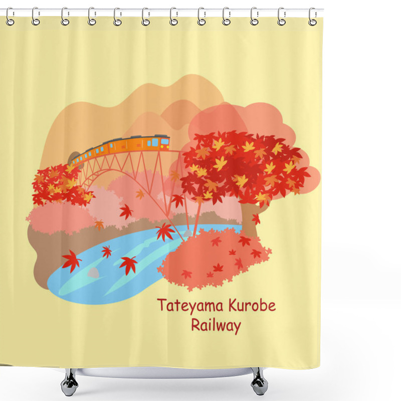 Personality   Japan Tateyama Kurobe Railway  Shower Curtains