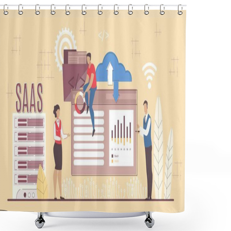 Personality  Saas Software Development Applying For Business Shower Curtains