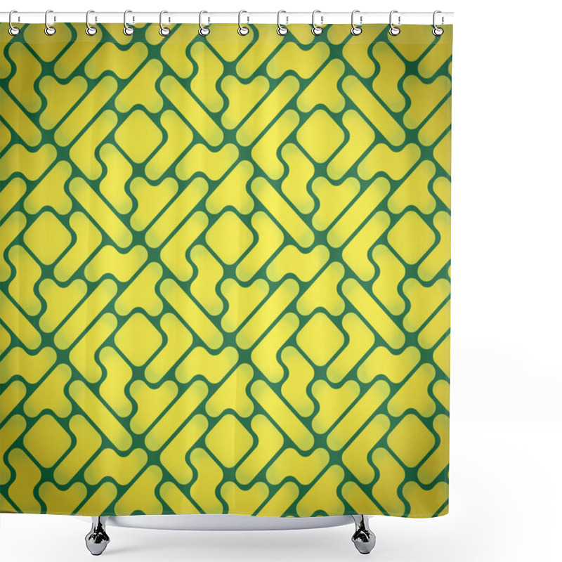 Personality  Tetris Pattern Shower Curtains