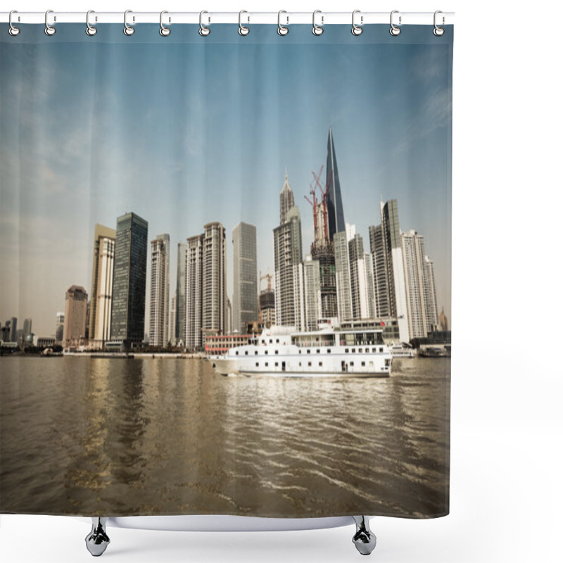 Personality  Shanghai Scenery On Board Shower Curtains