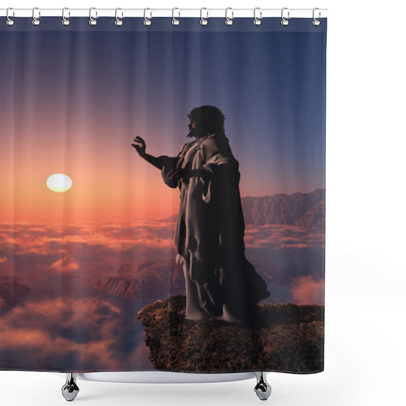 Personality  The  Priest. 3d Shower Curtains