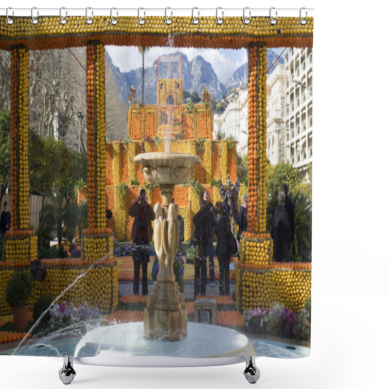 Personality  Menton Lemon Festival, France Shower Curtains