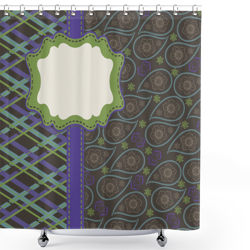 Personality  Tartan And Paisley In Mens Design Template,artwork Shower Curtains