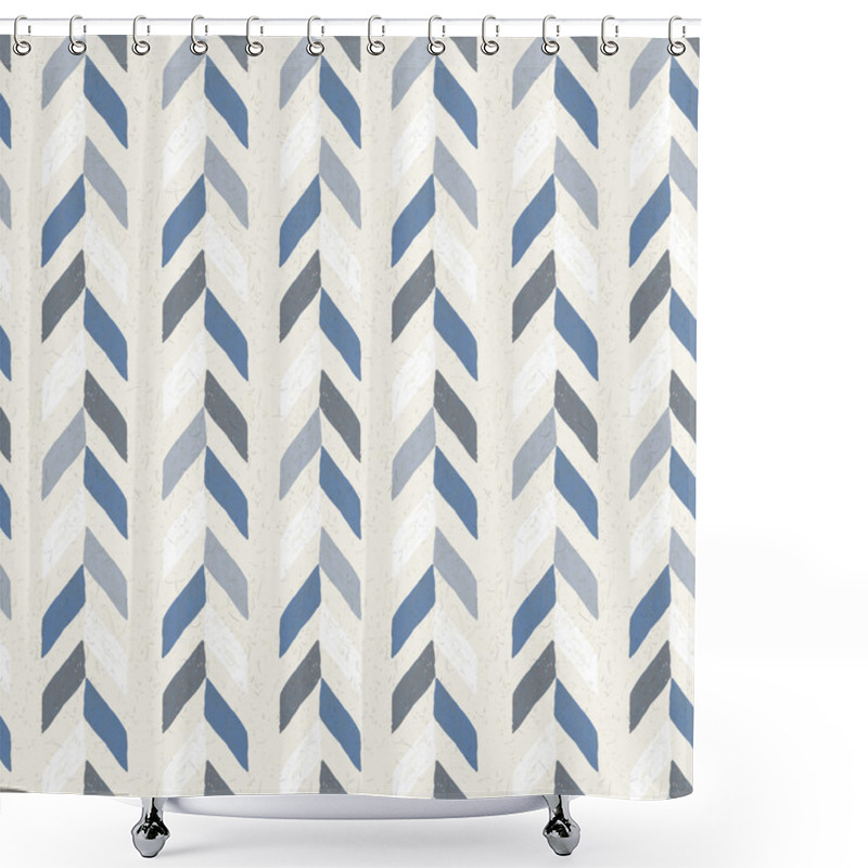 Personality  Seamless Hand Drawn Geometric Pattern Shower Curtains