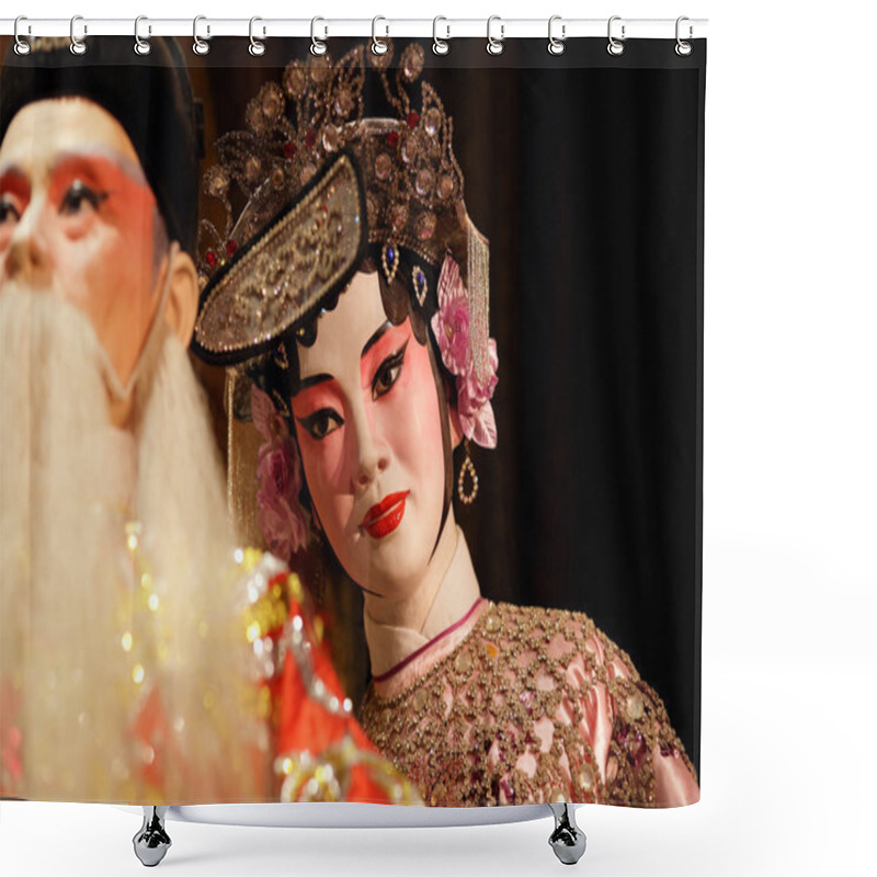 Personality  Cantonese Opera Dummy Shower Curtains