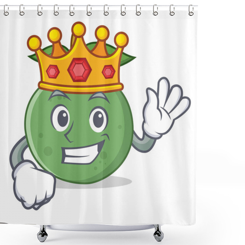 Personality  King Guava Mascot Cartoon Style Shower Curtains