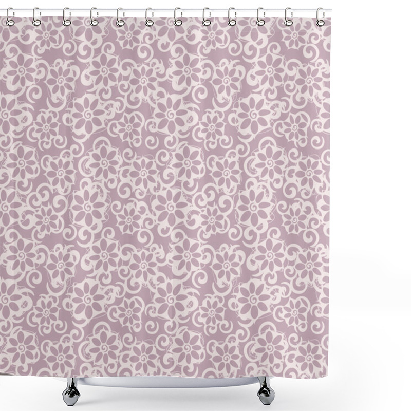 Personality  Pattern With Flowers Shower Curtains