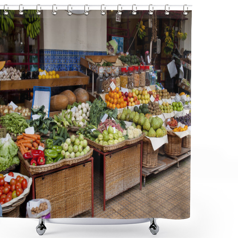 Personality  Farmers Market Shower Curtains