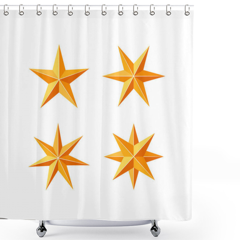 Personality  Vector Christmas Decoration Icons In Flat Style Shower Curtains