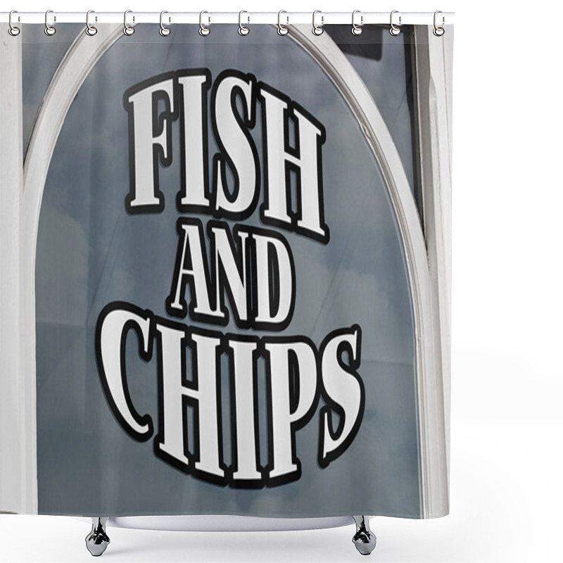 Personality  Fish And Chips Display Shower Curtains