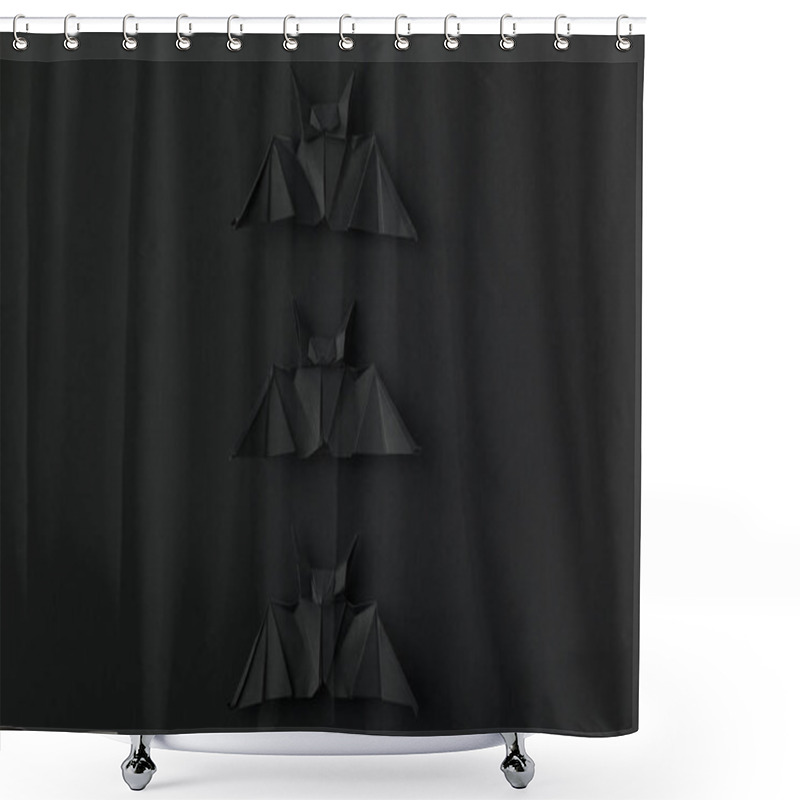 Personality  Origami Bats For Halloween Shower Curtains