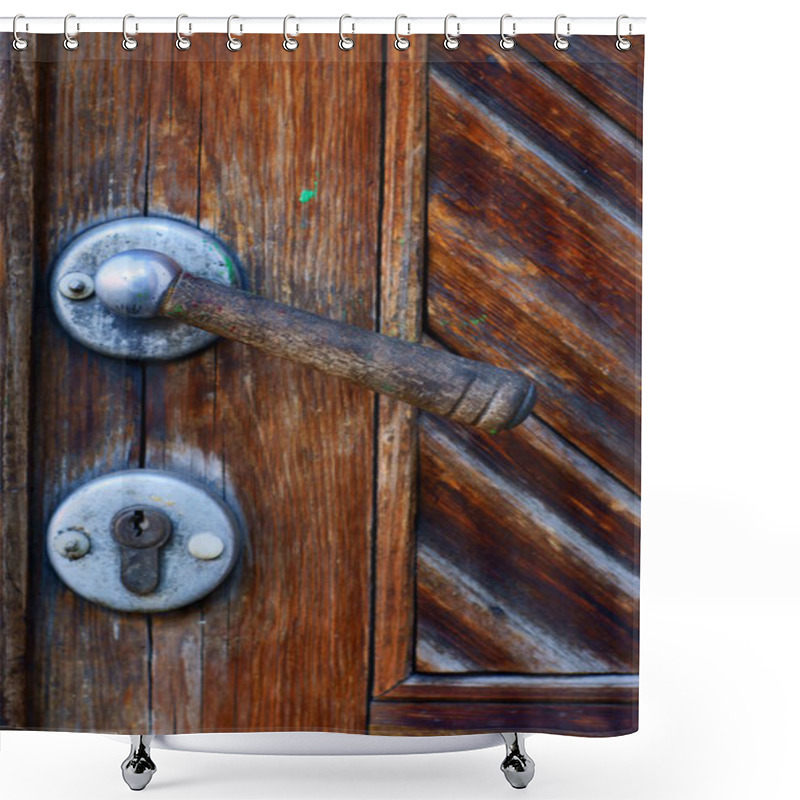 Personality  Old Door Knob Shower Curtains