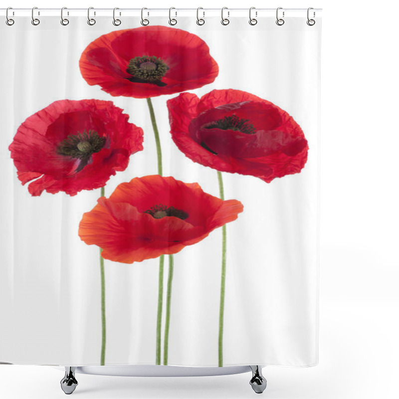 Personality  Poppy Shower Curtains