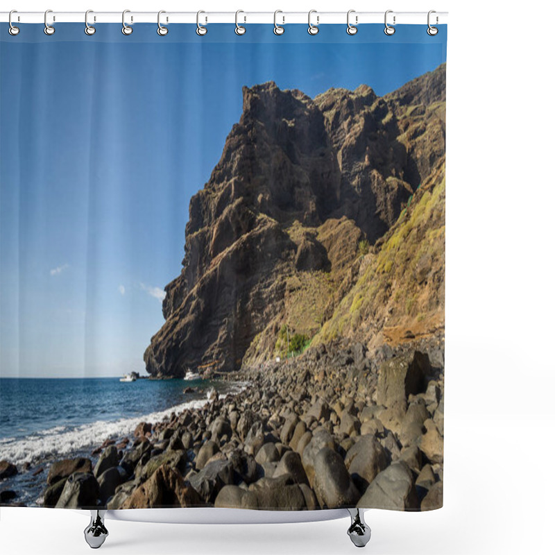 Personality  Los Gigantes Bay, Masca, Tenerife Island. Shower Curtains