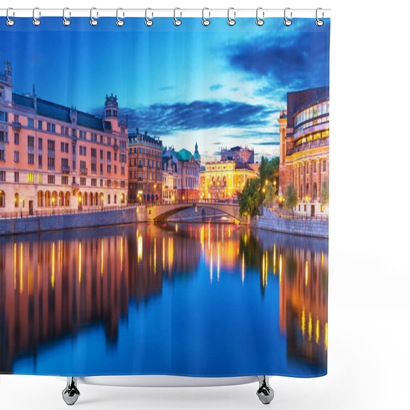 Personality  Evening Scenery Of Stockholm, Sweden Shower Curtains