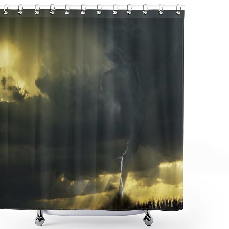 Personality  Tornado Outbreak Shower Curtains